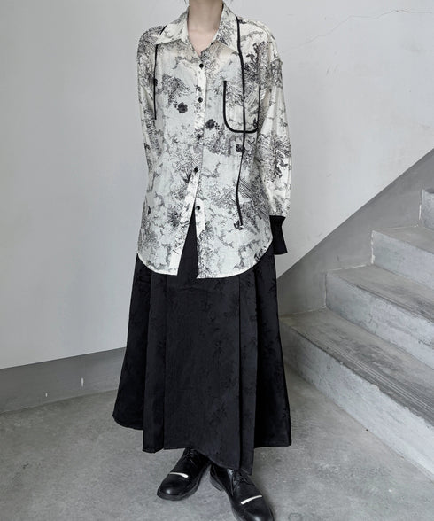 Ink Print Blouse
